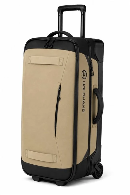 Beige Premium Roller Travel Duffel