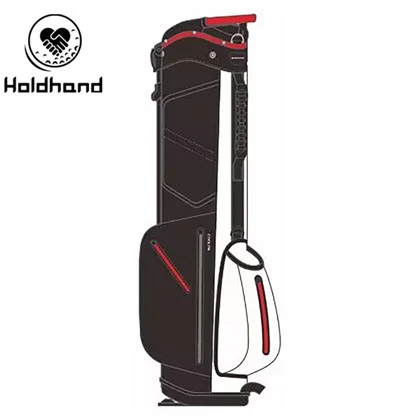 Uusi design polyesterimuotoilu mukautetut golflaukut, golfkantolaukut tehtaalta