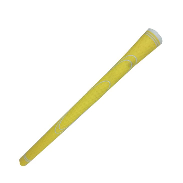 Keltainen supergolf rautakumi-golfkahva valmis lähettämään