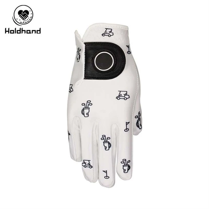 Outstanding Quality High Guaranteed Custom Logo And Design Leather Golf Glove OEM