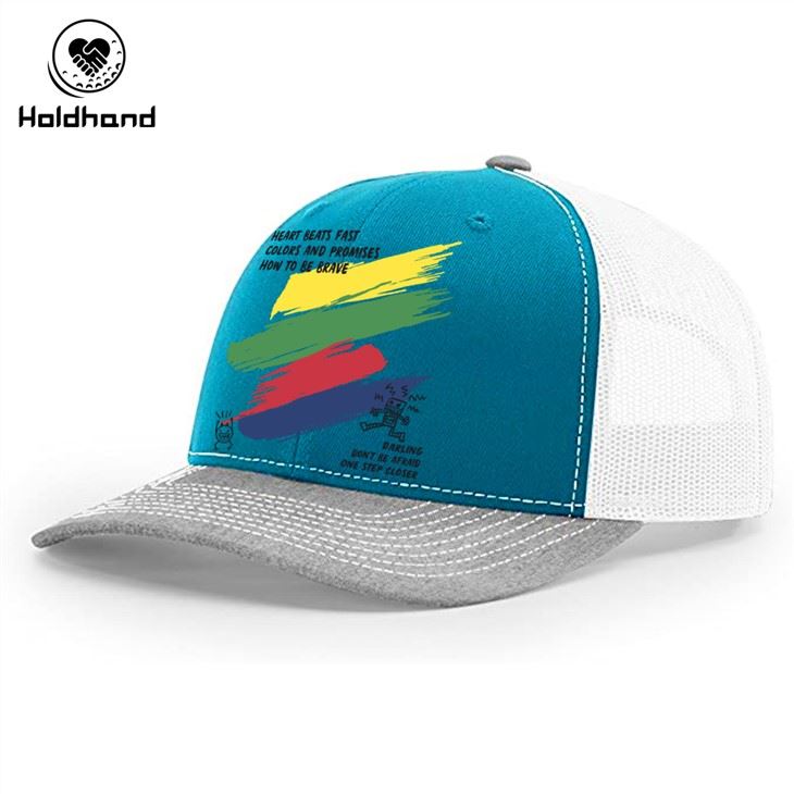 Trucker Hat Mesh baseball-lippis Säädettävä Snapback mukautettu kuviointi